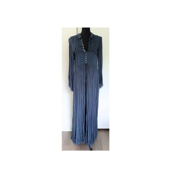 Free People Dresses & Skirts - Free People Slate Blue Maxi Dress
